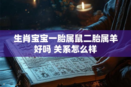生肖宝宝一胎属鼠二胎属羊好吗 关系怎么样 生肖宝宝一胎属鼠二胎属羊好吗 关系怎么样
