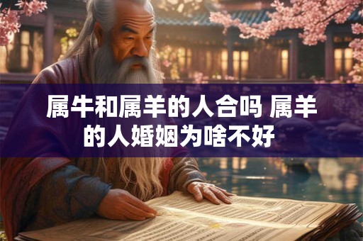 属牛和属羊的人合吗 属羊的人婚姻为啥不好 属牛和属羊的人合吗 属羊的人婚姻为啥不好