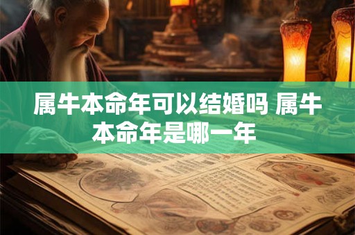 属牛本命年可以结婚吗 属牛本命年是哪一年 属牛本命年可以结婚吗 属牛本命年是哪一年