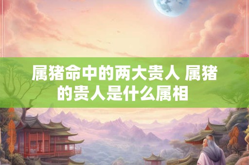 属猪命中的两大贵人 属猪的贵人是什么属相 