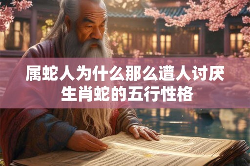 属蛇人为什么那么遭人讨厌 生肖蛇的五行性格 属蛇人为什么那么遭人讨厌 生肖蛇的五行性格