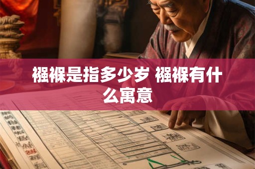 襁褓是指多少岁 襁褓有什么寓意