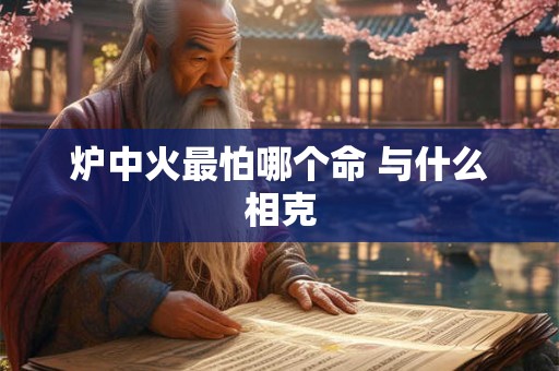 炉中火最怕哪个命 与什么相克
