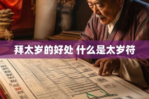 拜太岁的好处 什么是太岁符