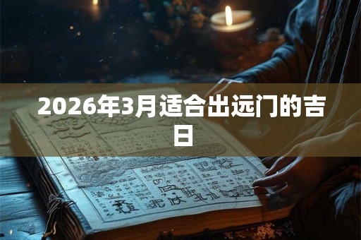 2026年3月适合出远门的吉日 2026年3月适合出远门的吉日