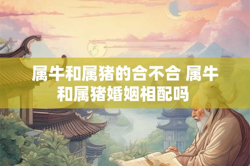 属牛和属猪的合不合 属牛和属猪婚姻相配吗 属牛和属猪的合不合 属牛和属猪婚姻相配吗