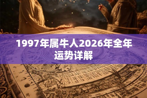 1997年属牛人2026年全年运势详解 1997年属牛人2026年全年运势详解