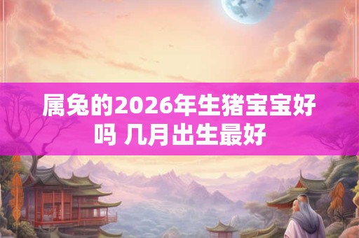属兔的2026年生猪宝宝好吗 几月出生最好 属兔的2026年生猪宝宝好吗 几月出生最好