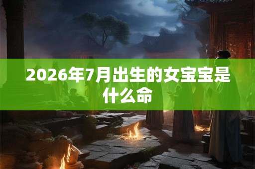 2026年7月出生的女宝宝是什么命 2026年7月出生的女宝宝是什么命
