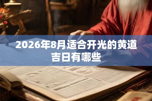 2026年8月适合开光的黄道吉日有哪些 2026年8月适合开光的黄道吉日有哪些