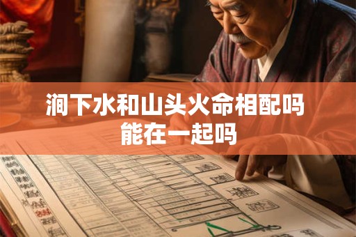 涧下水和山头火命相配吗 能在一起吗