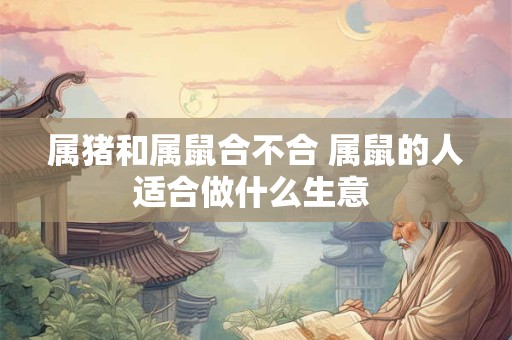 属猪和属鼠合不合 属鼠的人适合做什么生意 属猪和属鼠合不合 属鼠的人适合做什么生意
