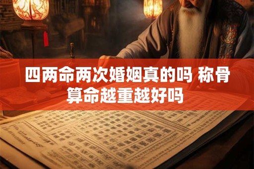 四两命两次婚姻真的吗 称骨算命越重越好吗 四两命两次婚姻真的吗 称骨算命越重越好吗
