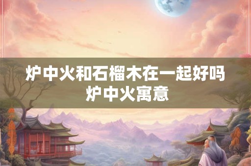 炉中火和石榴木在一起好吗 炉中火寓意