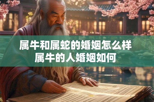 属牛和属蛇的婚姻怎么样 属牛的人婚姻如何 
