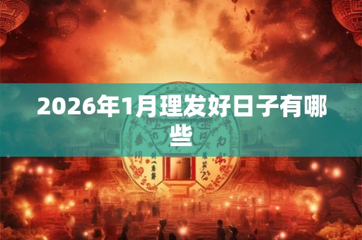 2026年1月理发好日子有哪些 2026年1月理发好日子有哪些
