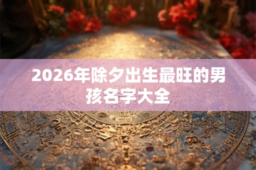 2026年除夕出生最旺的男孩名字大全