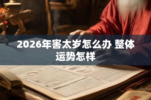 2026年害太岁怎么办 整体运势怎样