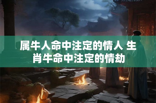 属牛人命中注定的情人 生肖牛命中注定的情劫