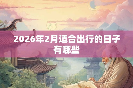 2026年2月适合出行的日子有哪些