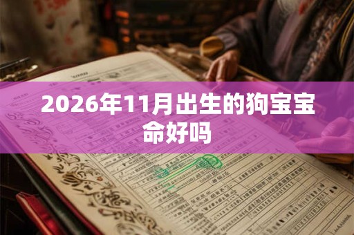 2026年11月出生的狗宝宝命好吗
