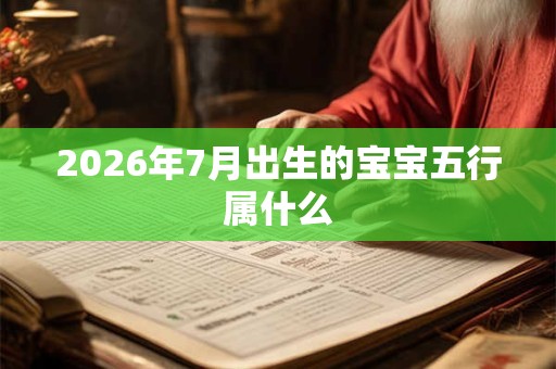 2026年7月出生的宝宝五行属什么 2026年7月出生的宝宝五行属什么