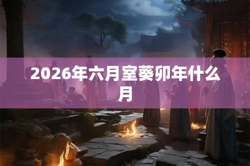 2026年六月室葵卯年什么月 2026年六月室葵卯年什么月