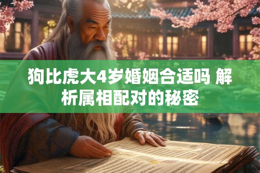 狗比虎大4岁婚姻合适吗 解析属相配对的秘密