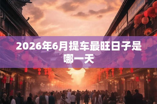 2026年6月提车最旺日子是哪一天 2026年6月提车最旺日子是哪一天