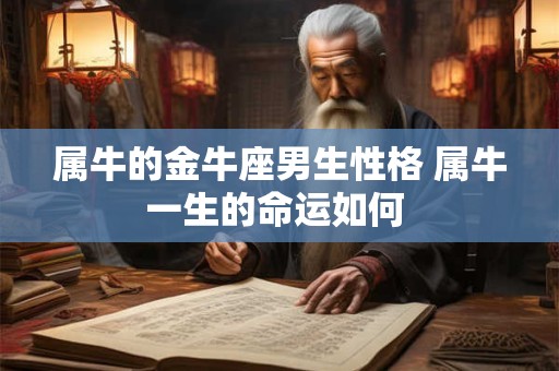属牛的金牛座男生性格 属牛一生的命运如何 属牛的金牛座男生性格 属牛一生的命运如何