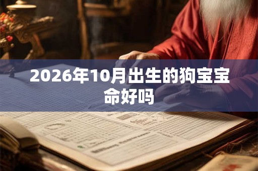 2026年10月出生的狗宝宝命好吗