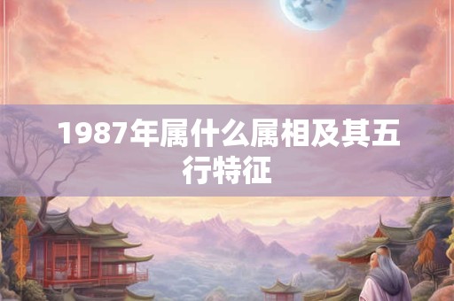1987年属什么属相及其五行特征