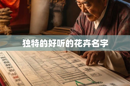 独特的好听的花卉名字
