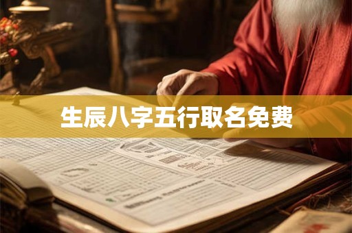生辰八字五行取名免费