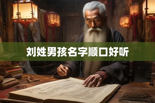 刘姓男孩名字顺口好听