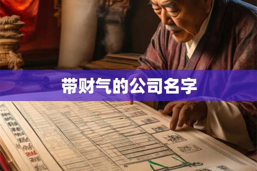 带财气的公司名字