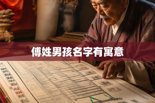 傅姓男孩名字有寓意