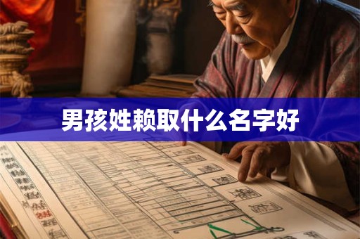 男孩姓赖取什么名字好