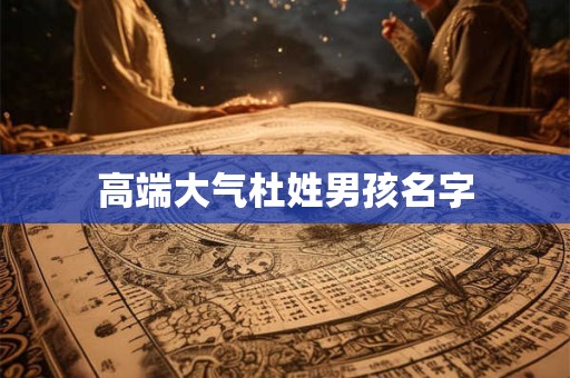 高端大气杜姓男孩名字