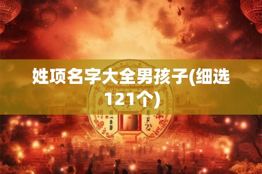 姓项名字大全男孩子(细选121个)