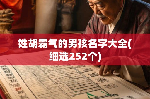 姓胡霸气的男孩名字大全(细选252个)