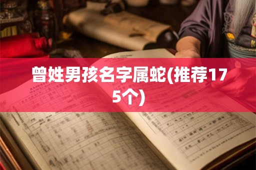 曾姓男孩名字属蛇(推荐175个)