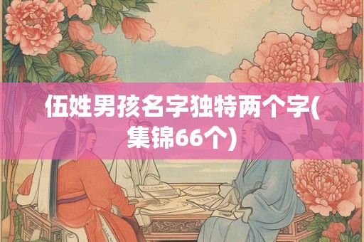 伍姓男孩名字独特两个字(集锦66个)