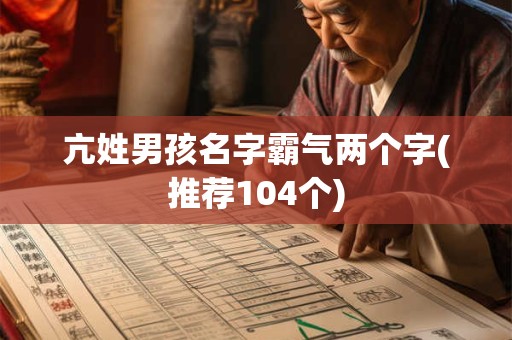 亢姓男孩名字霸气两个字(推荐104个)