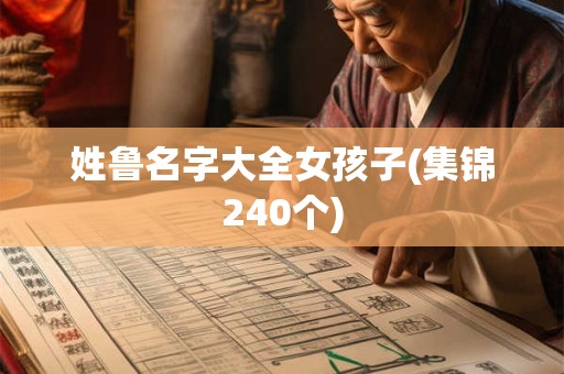 姓鲁名字大全女孩子(集锦240个)