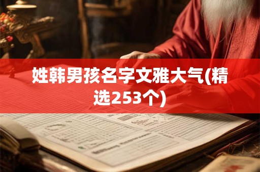 姓韩男孩名字文雅大气(精选253个)