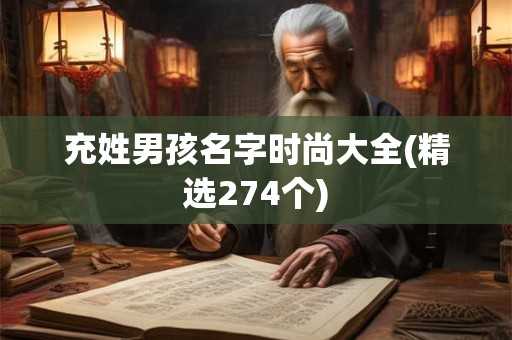 充姓男孩名字时尚大全(精选274个)
