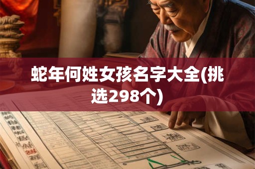 蛇年何姓女孩名字大全(挑选298个)