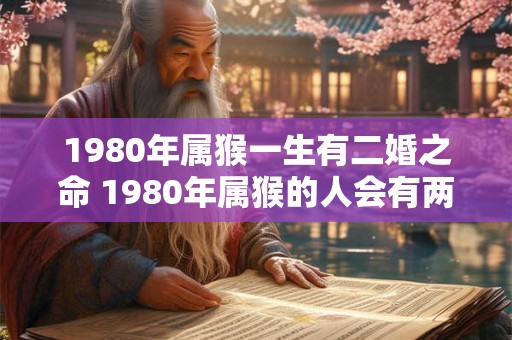 1980年属猴一生有二婚之命 1980年属猴的人会有两段婚姻吗