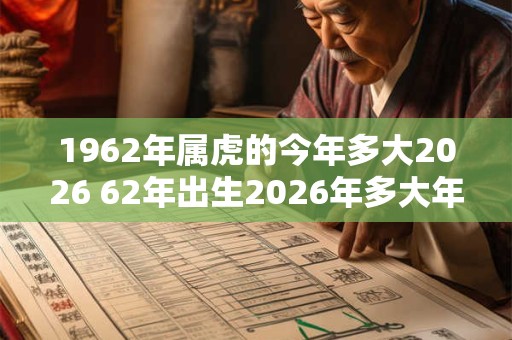 1962年属虎的今年多大2026 62年出生2026年多大年龄